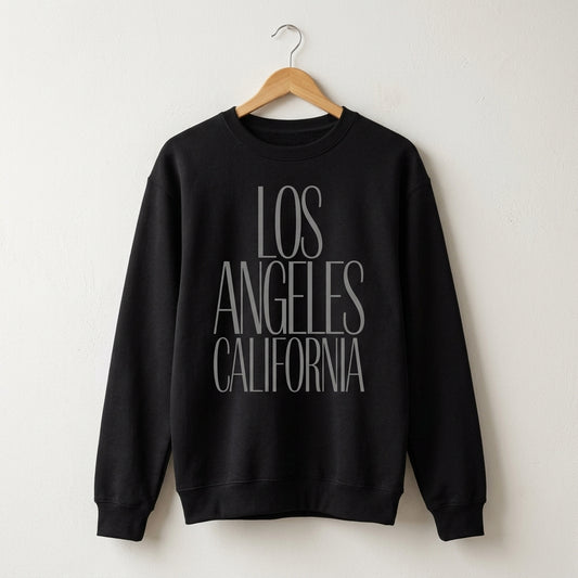 LA Minimal crewneck black