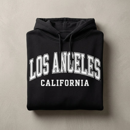 LA Varsity Arch hoodie black