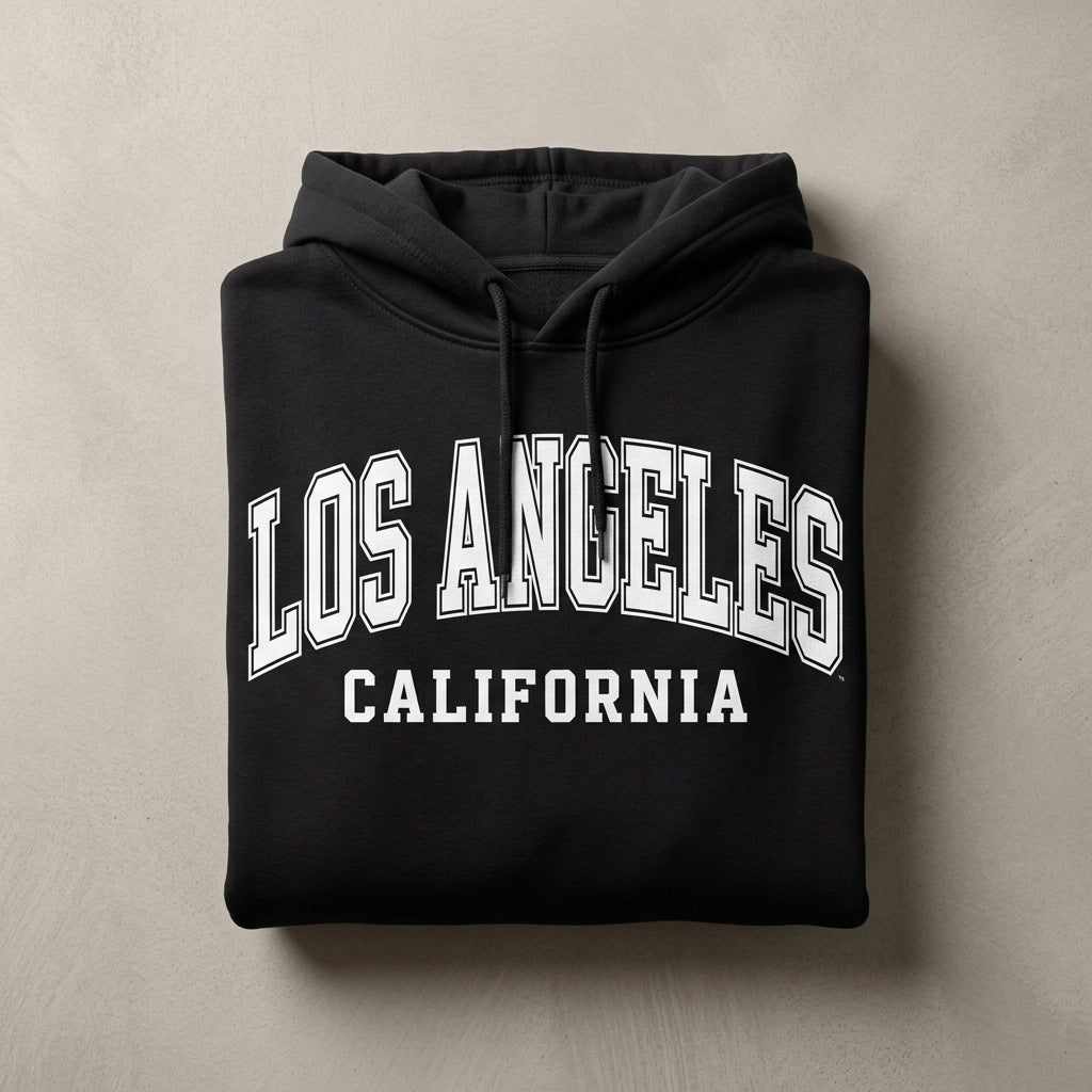 LA Varsity Arch hoodie black