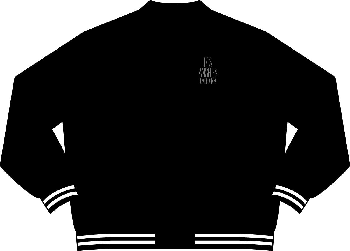 Los Angeles California Minimal Varsity Jacket - Chest