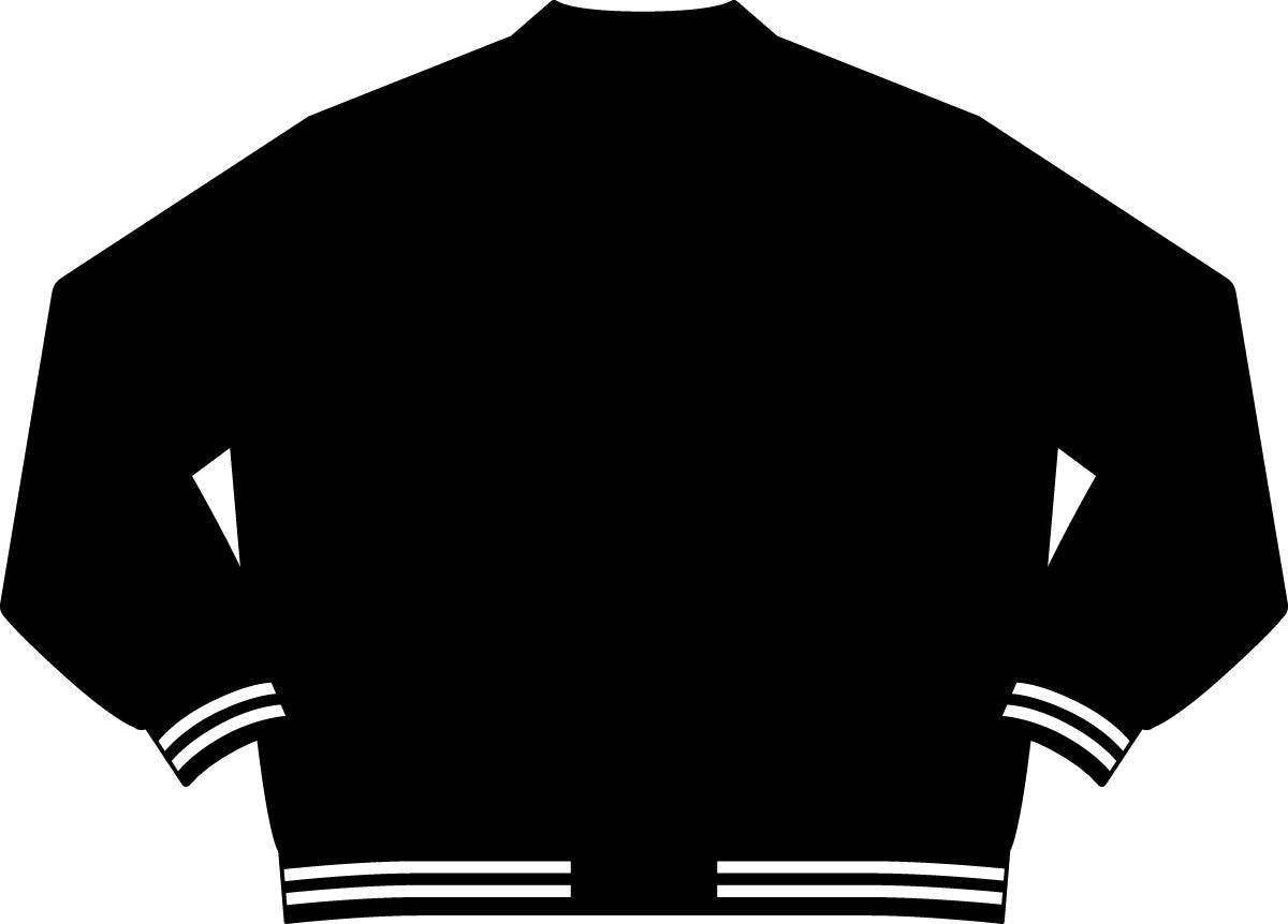 Los Angeles California Minimal Varsity Jacket - Front